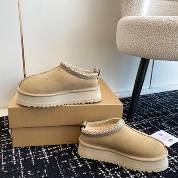 UGG Tazz Platform Slipper Mustard Seed - Picture 3 of 6